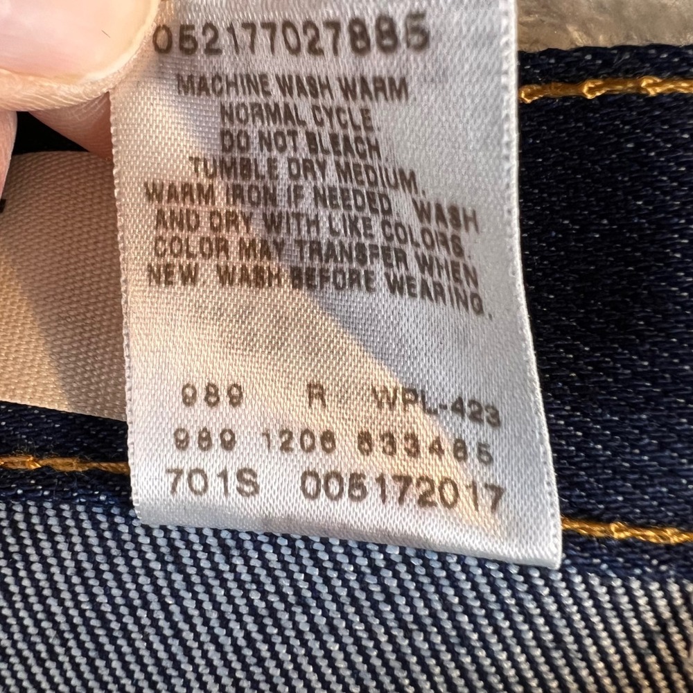 VTG NWT Levis 517 Boot Cut Jeans Mens 40x32 Indigo Deadstock 2000's 00517-2017 - Picture 4 of 12